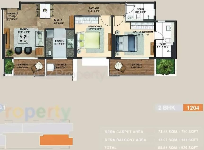 Layout of real estate project Atelier Greens located at Keshavnagarmundwa, Pune, Maharashtra