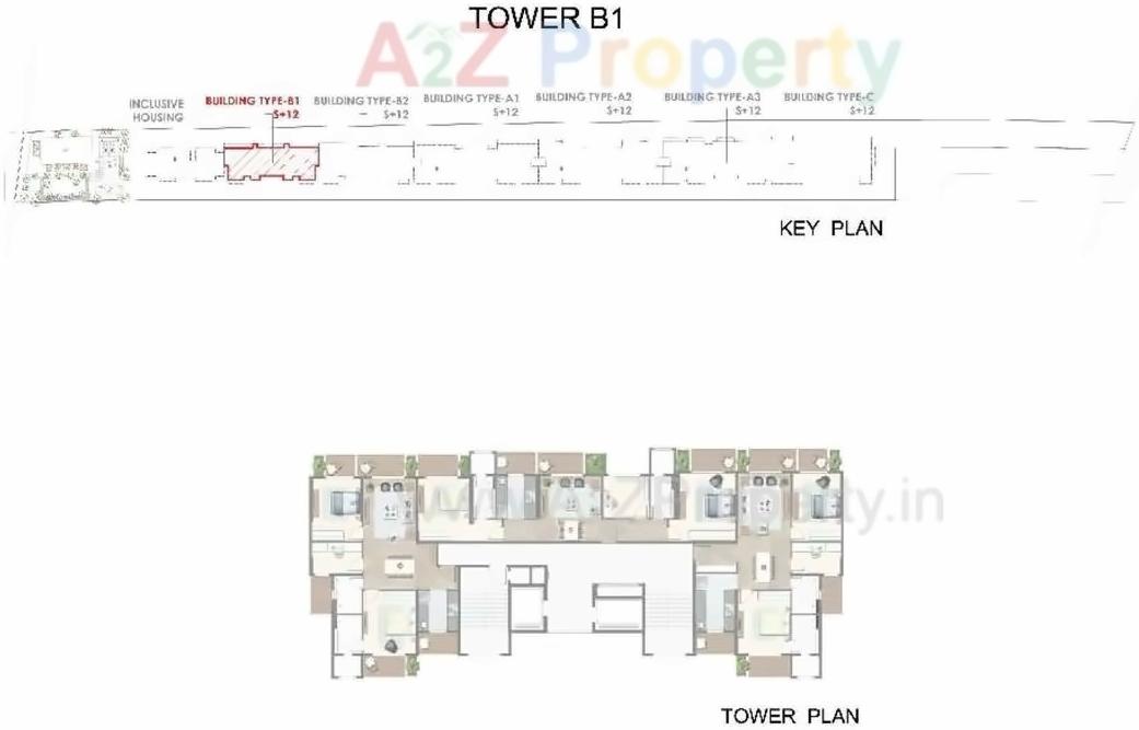 Layout of real estate project Atelier Greens located at Keshavnagarmundwa, Pune, Maharashtra