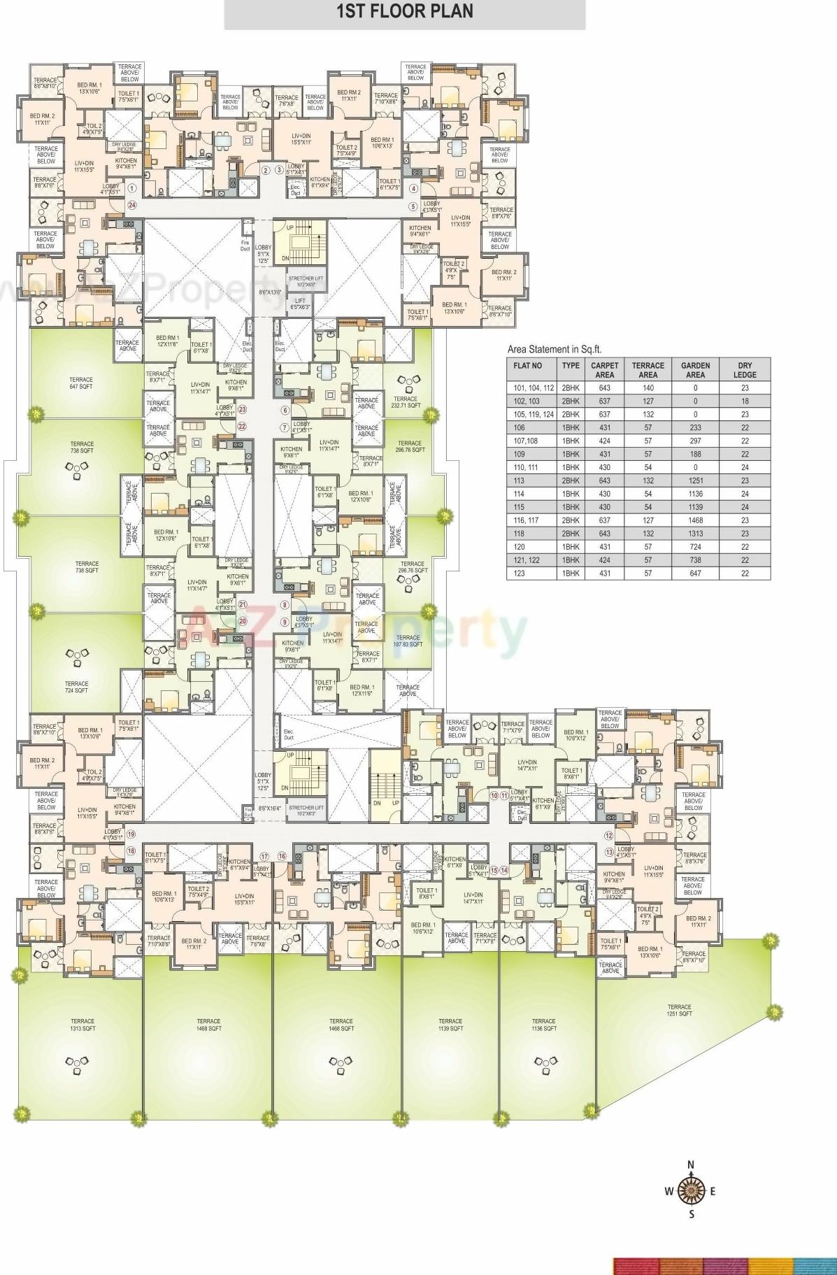 Layout of real estate project Athashri Baner located at Baner, Pune, Maharashtra