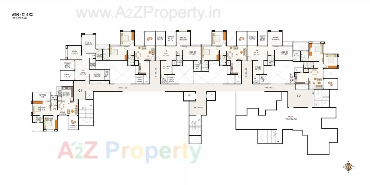 Layout of real estate project Atlanta located at Wakad, Pune, Maharashtra