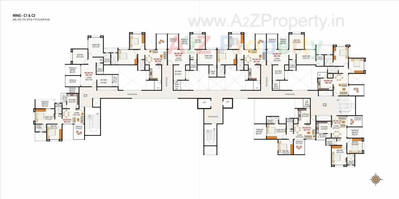 Layout of real estate project Atlanta located at Wakad, Pune, Maharashtra