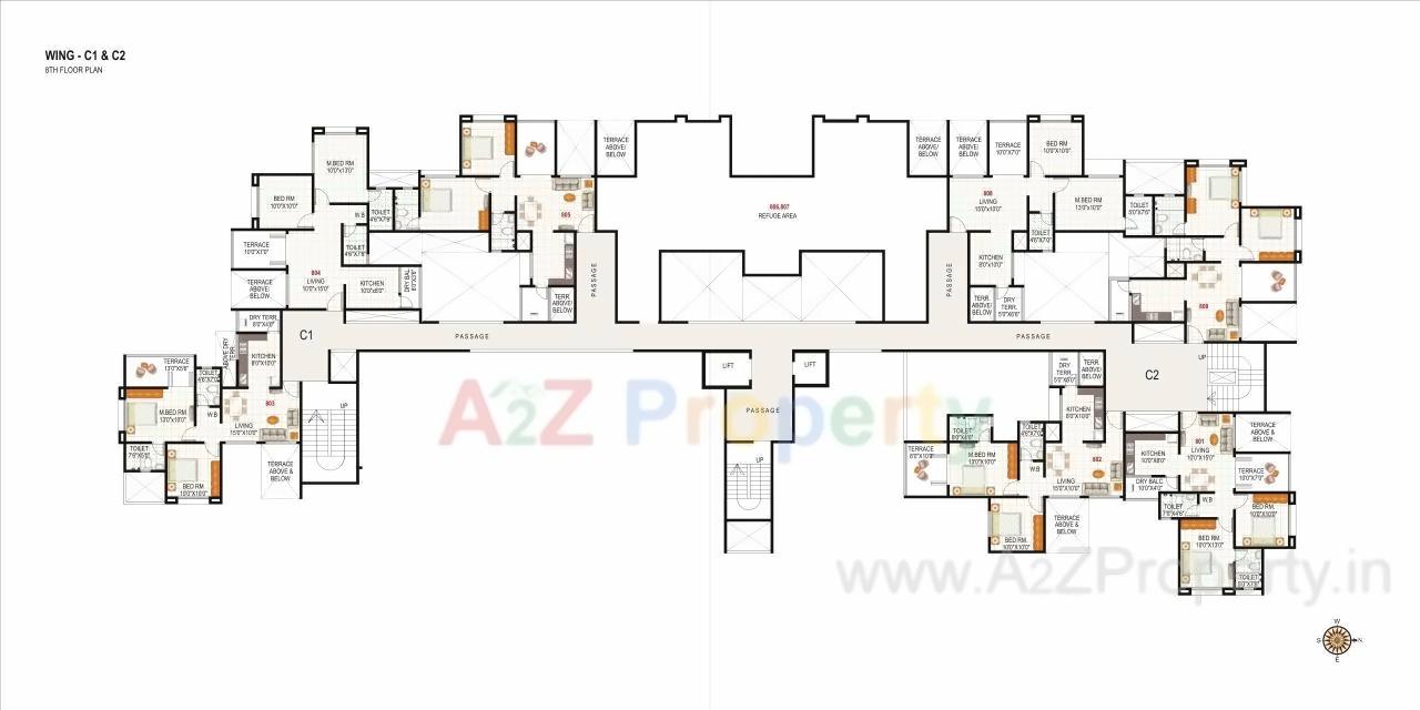 Layout of real estate project Atlanta located at Wakad, Pune, Maharashtra