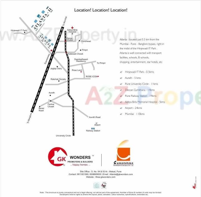  of real estate project Atlanta located at Wakad, Pune, Maharashtra