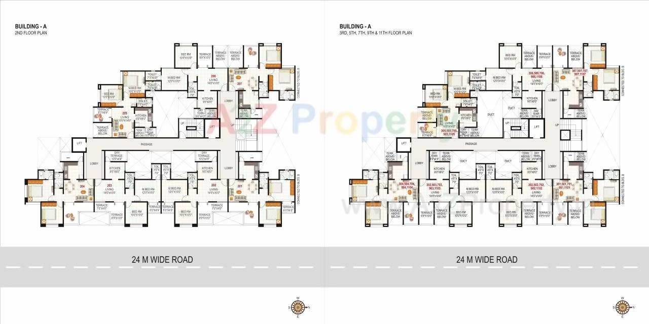 Layout of real estate project Atlanta located at Wakad, Pune, Maharashtra