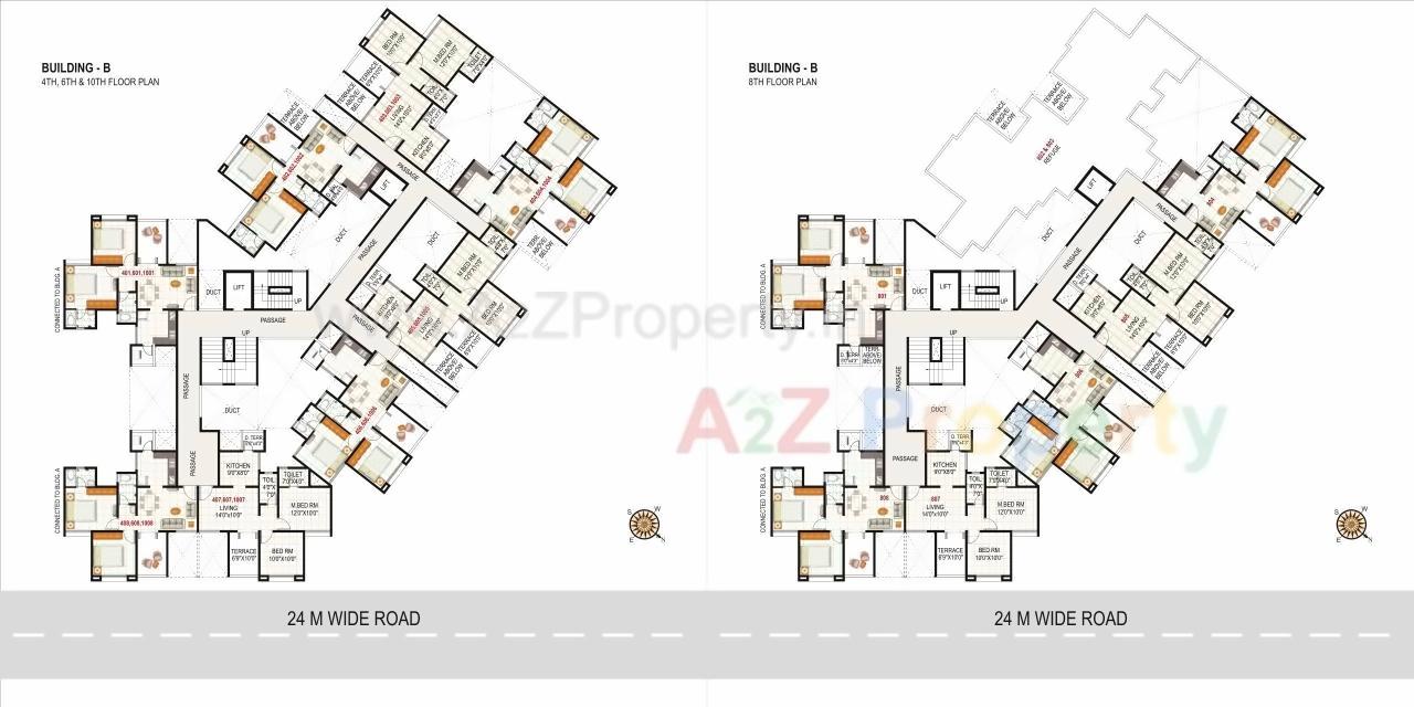 Layout of real estate project Atlanta located at Wakad, Pune, Maharashtra