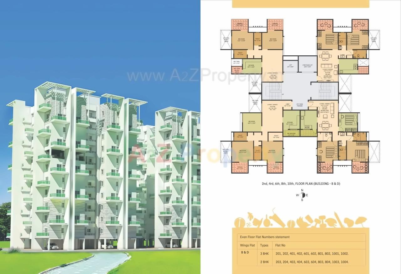 Layout of real estate project Atlantica East C D Project located at Mundhawa, Pune, Maharashtra