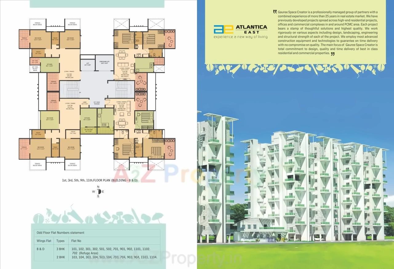 Layout of real estate project Atlantica East C D Project located at Mundhawa, Pune, Maharashtra