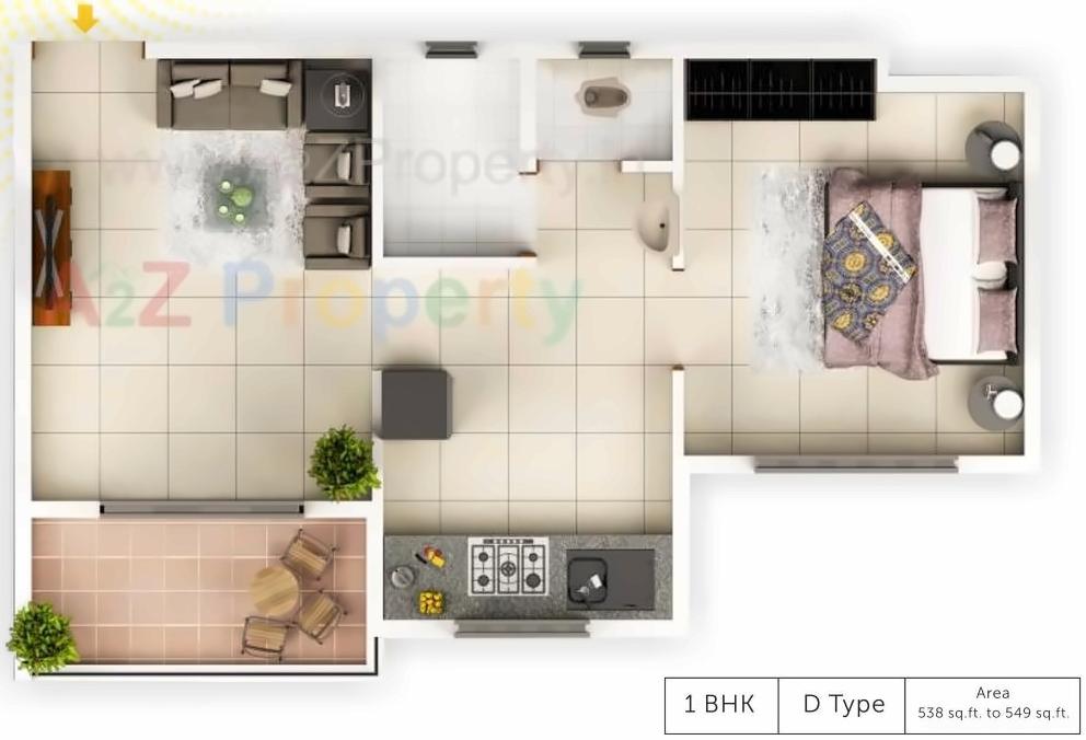 Layout of real estate project Aura City B5,b located at Shikrapur, Pune, Maharashtra