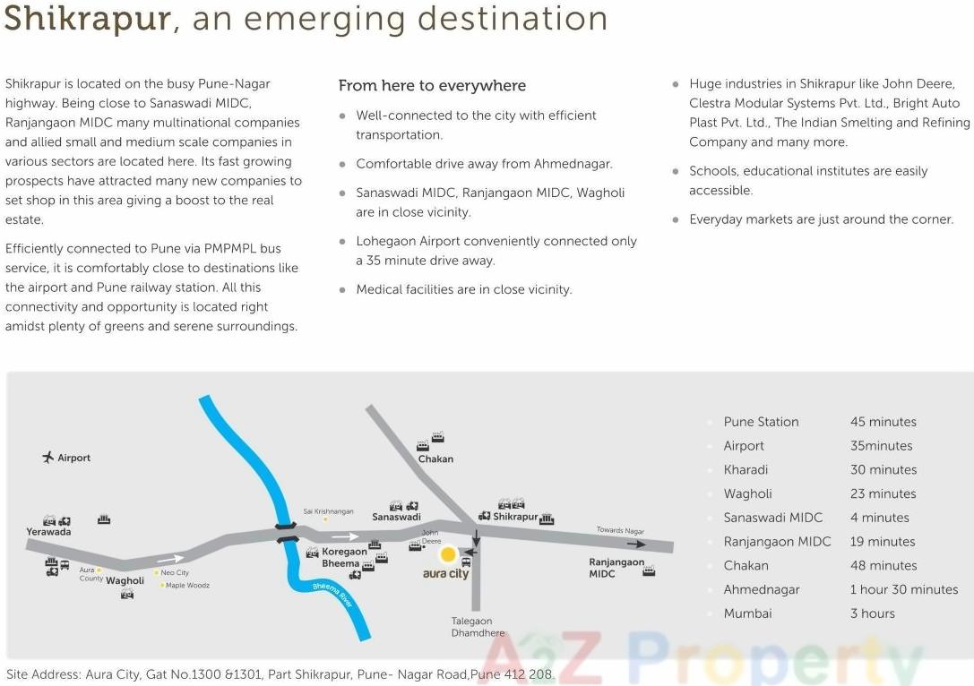 of real estate project Aura City B5,b located at Shikrapur, Pune, Maharashtra