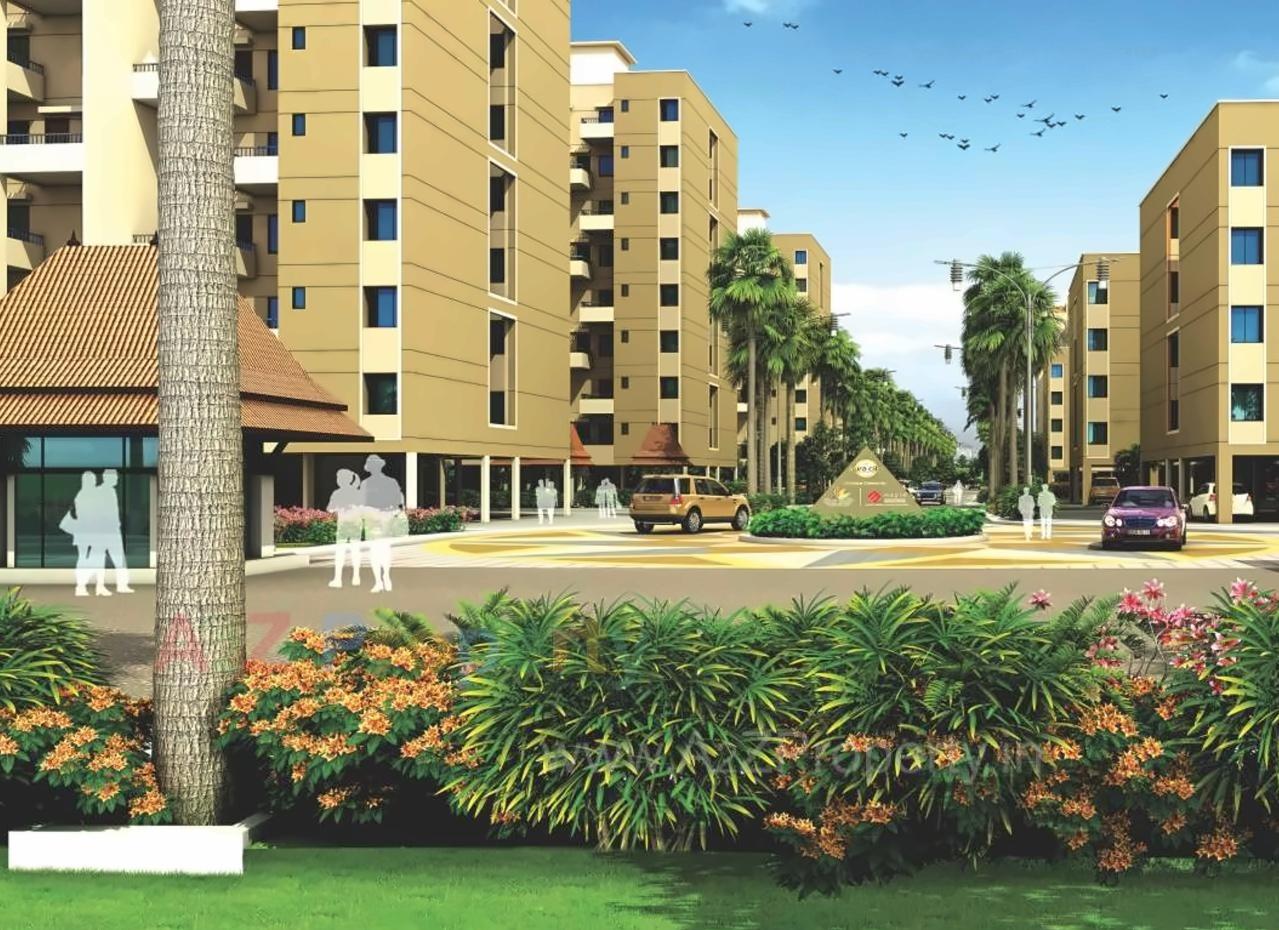 3D Elevation of real estate project Aura City B5,b located at Shikrapur, Pune, Maharashtra