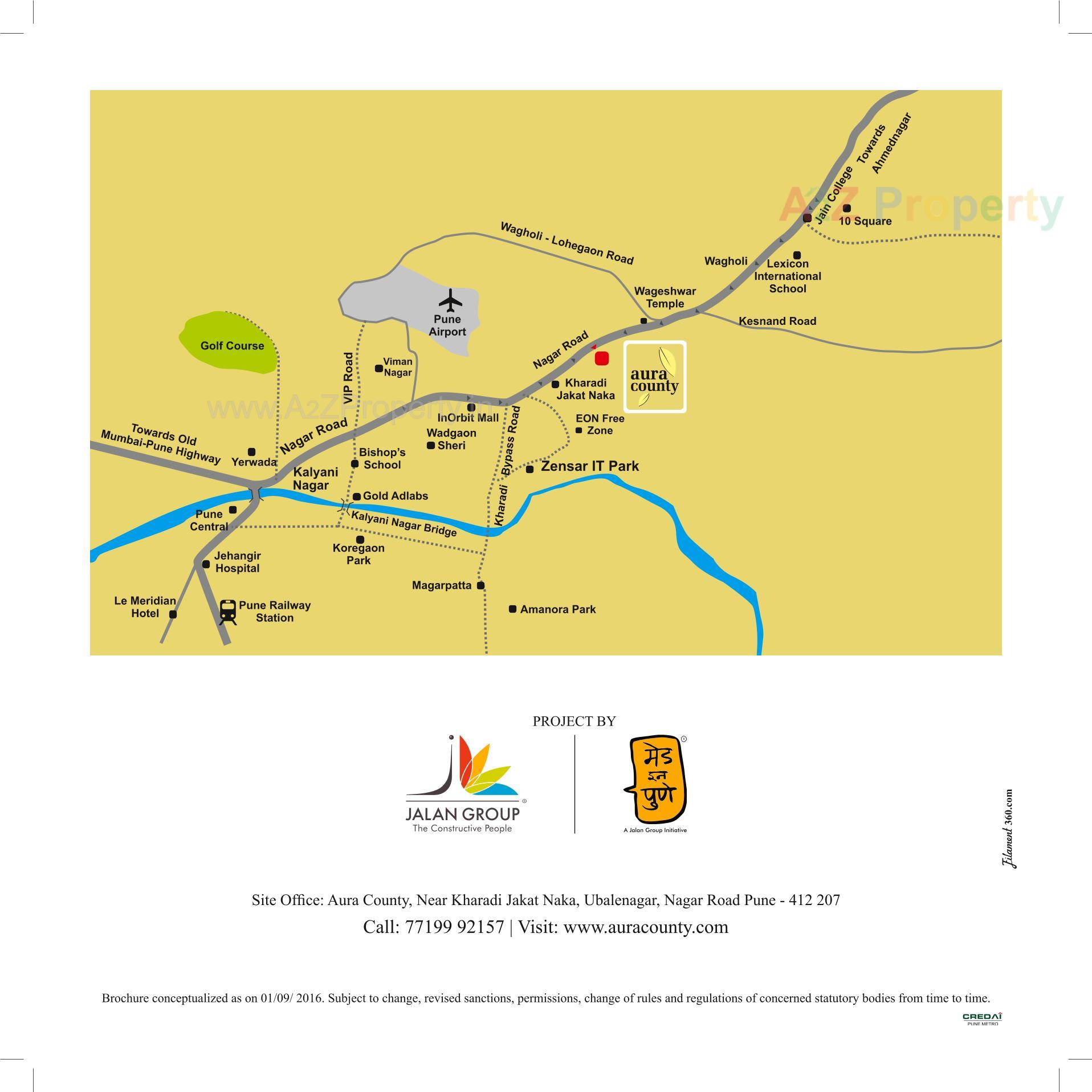  of real estate project Aura County C,d located at Wagholi, Pune, Maharashtra