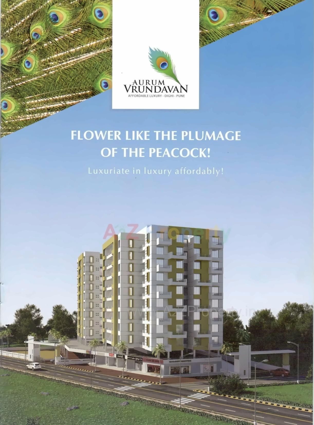3D Elevation of real estate project Aurum Vrundavan located at Dighi, Pune, Maharashtra