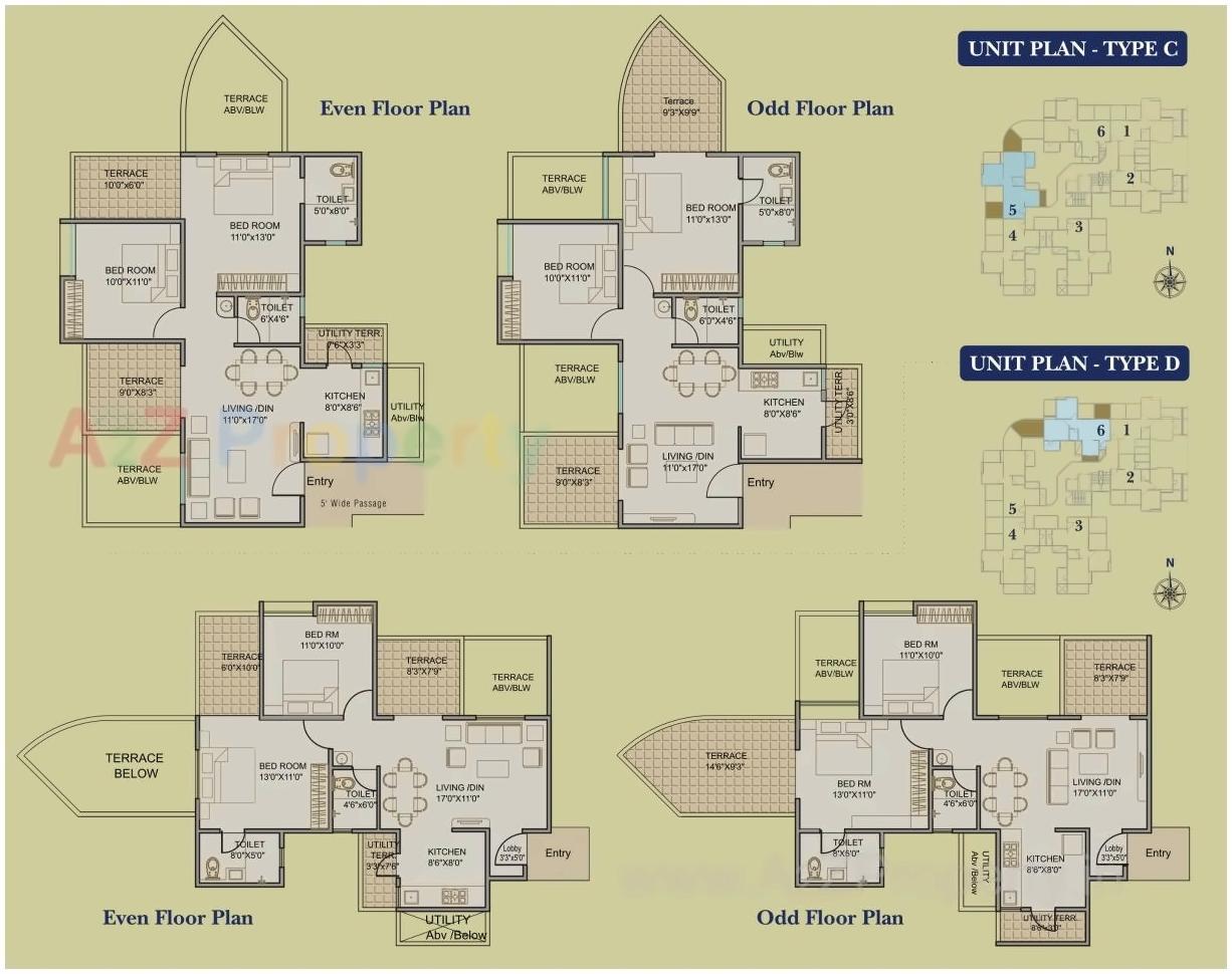 Layout of real estate project Austin Plaza located at Wakad, Pune, Maharashtra