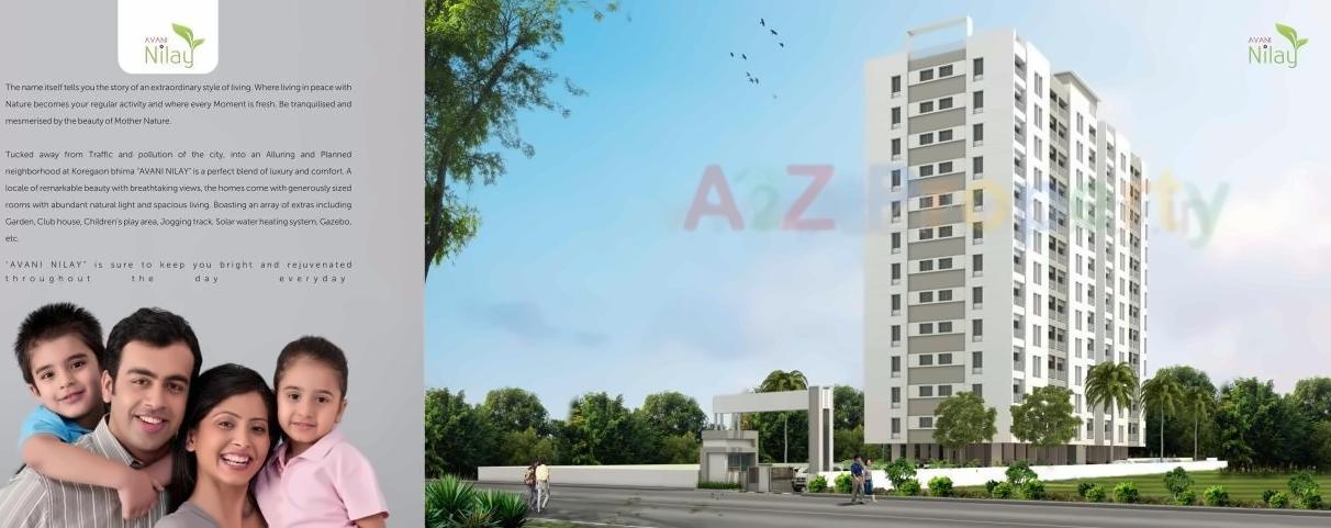 3D Elevation of real estate project Avani Nilay located at Wadhu-bk, Pune, Maharashtra
