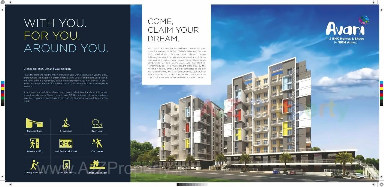 3D Elevation of real estate project Avani located at Mohammadwadi, Pune, Maharashtra