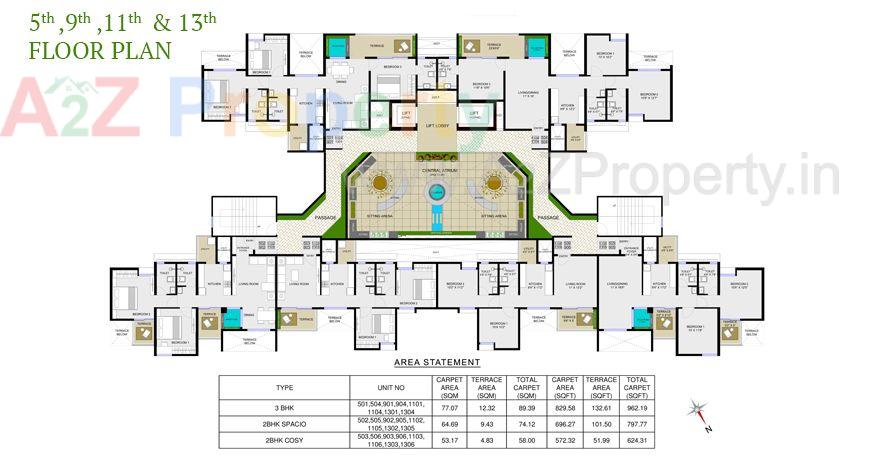 Fifth Floor of real estate project Axis Vertiga located at Mohammadwadi, Pune, Maharashtra