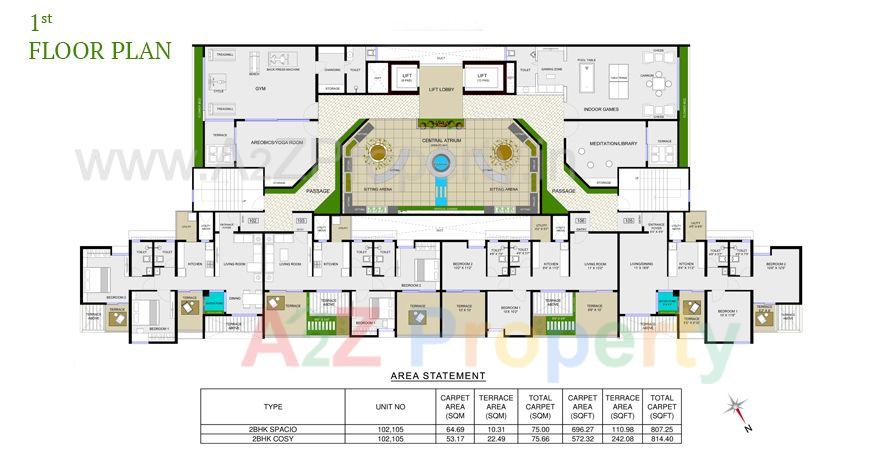 First Floor of real estate project Axis Vertiga located at Mohammadwadi, Pune, Maharashtra
