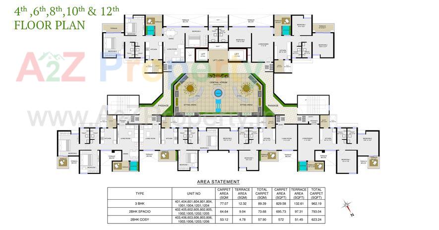 Fourth Floor of real estate project Axis Vertiga located at Mohammadwadi, Pune, Maharashtra