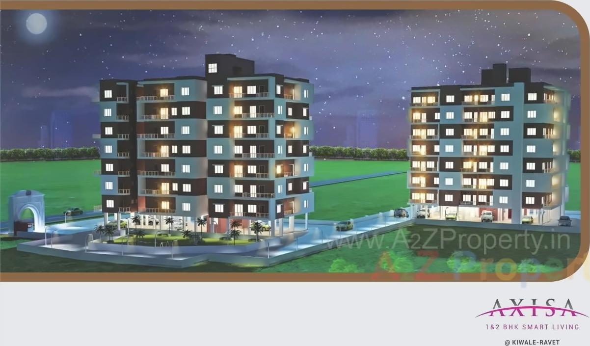 3D Elevation of real estate project Axisa located at Pimpri-chinchawad-m-corp, Pune, Maharashtra