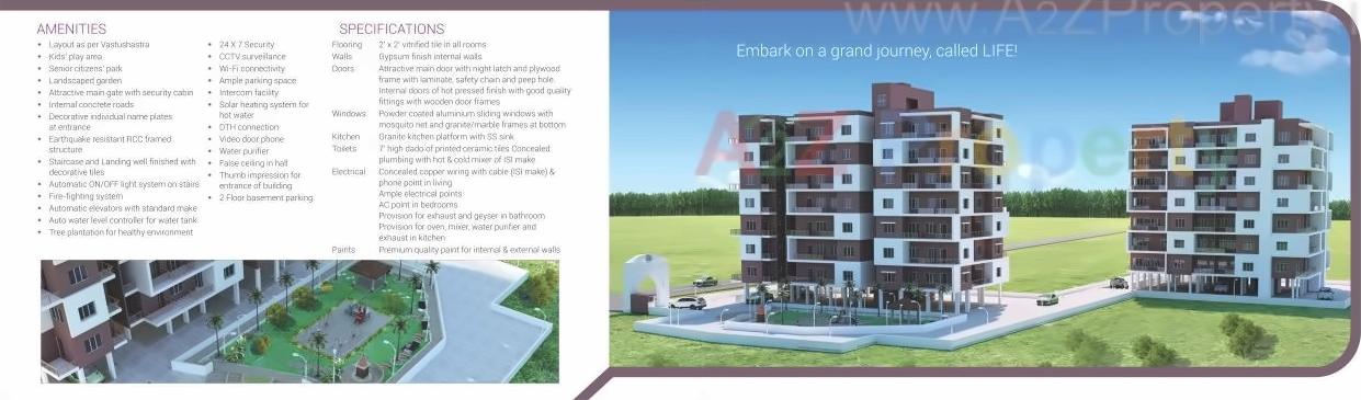 3D Elevation of real estate project Axisa located at Pimpri-chinchawad-m-corp, Pune, Maharashtra