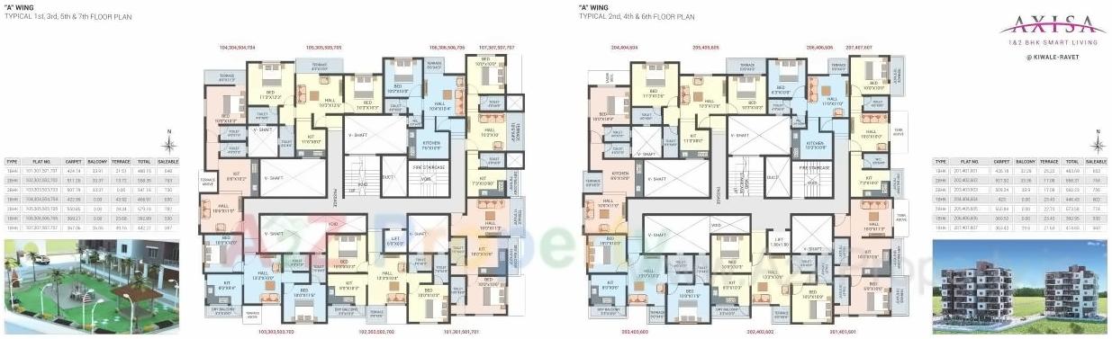 Layout of real estate project Axisa located at Pimpri-chinchawad-m-corp, Pune, Maharashtra