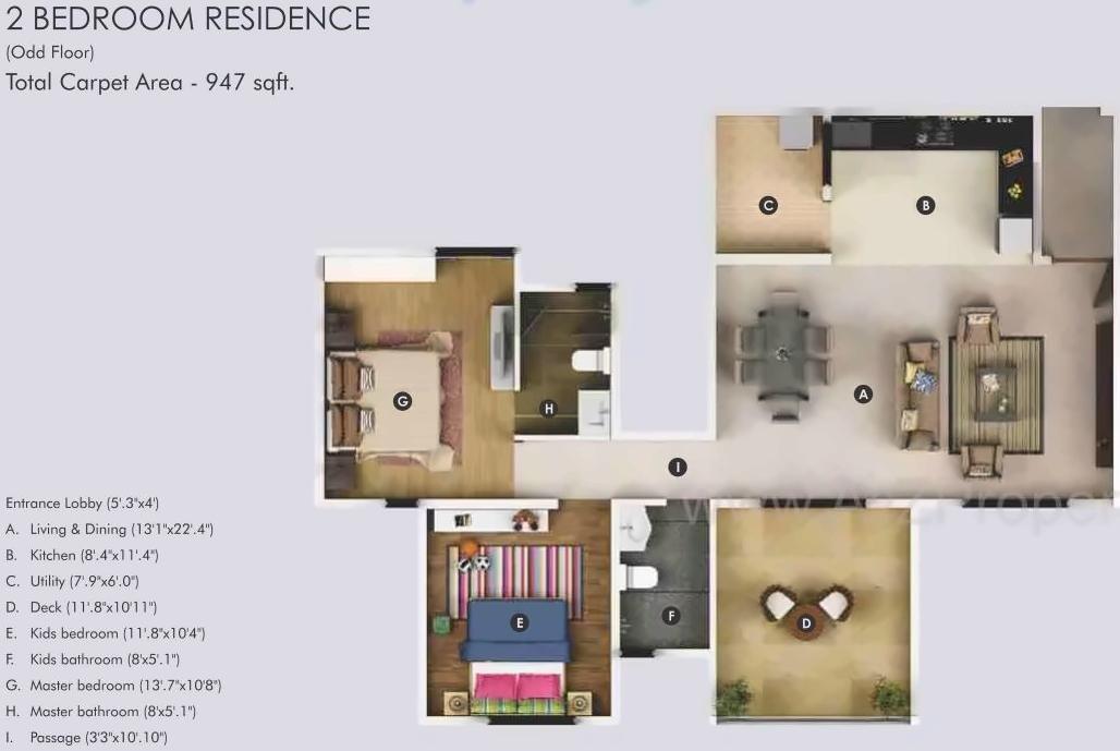 Layout of real estate project B1 Song Of Joy Geras Greenville located at Kharadi, Pune, Maharashtra