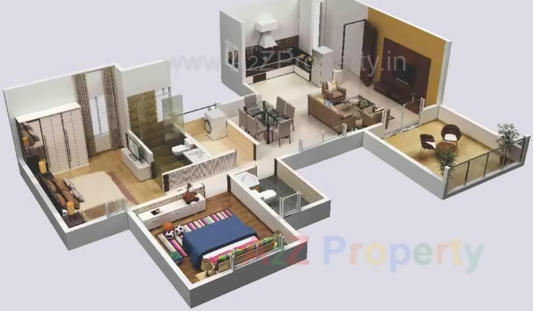 Layout of real estate project B1 Song Of Joy Geras Greenville located at Kharadi, Pune, Maharashtra