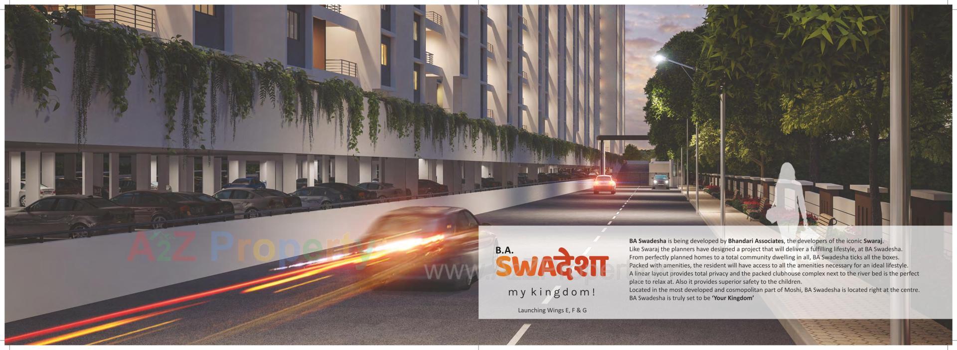 3D Elevation of real estate project Ba Swadesha located at Pimpri-chinchawad-m-corp, Pune, Maharashtra