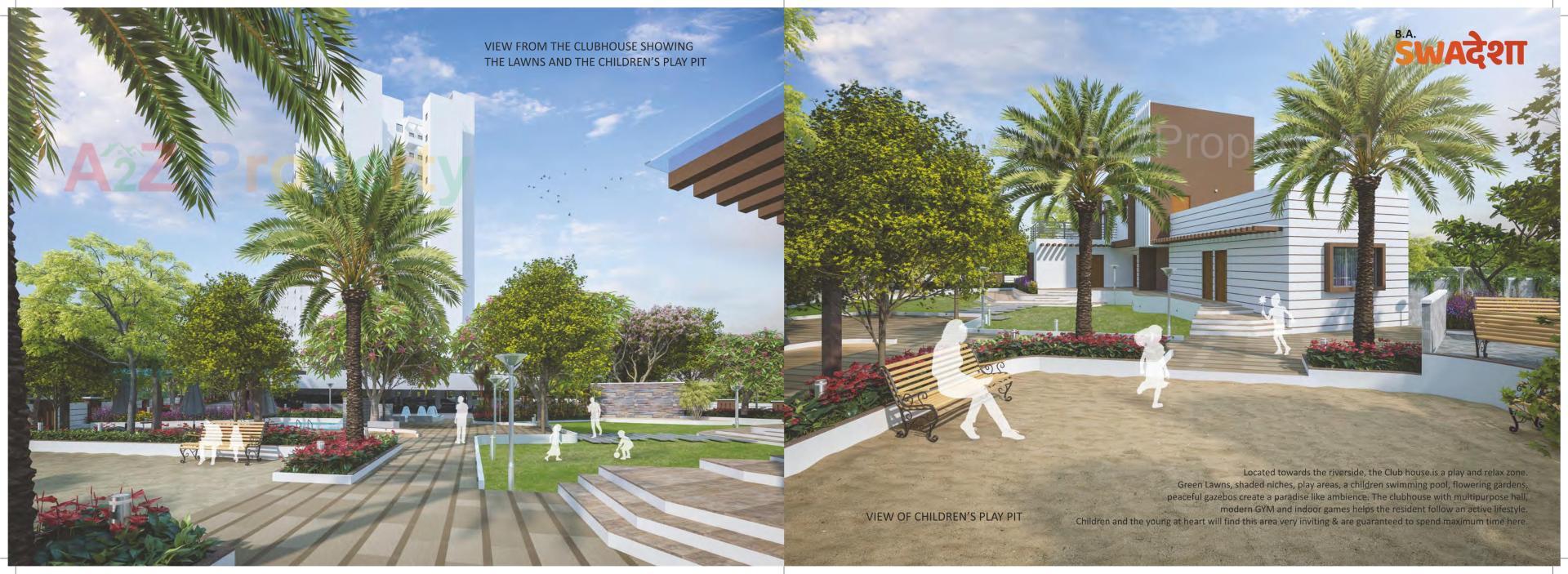 3D Elevation of real estate project Ba Swadesha located at Pimpri-chinchawad-m-corp, Pune, Maharashtra