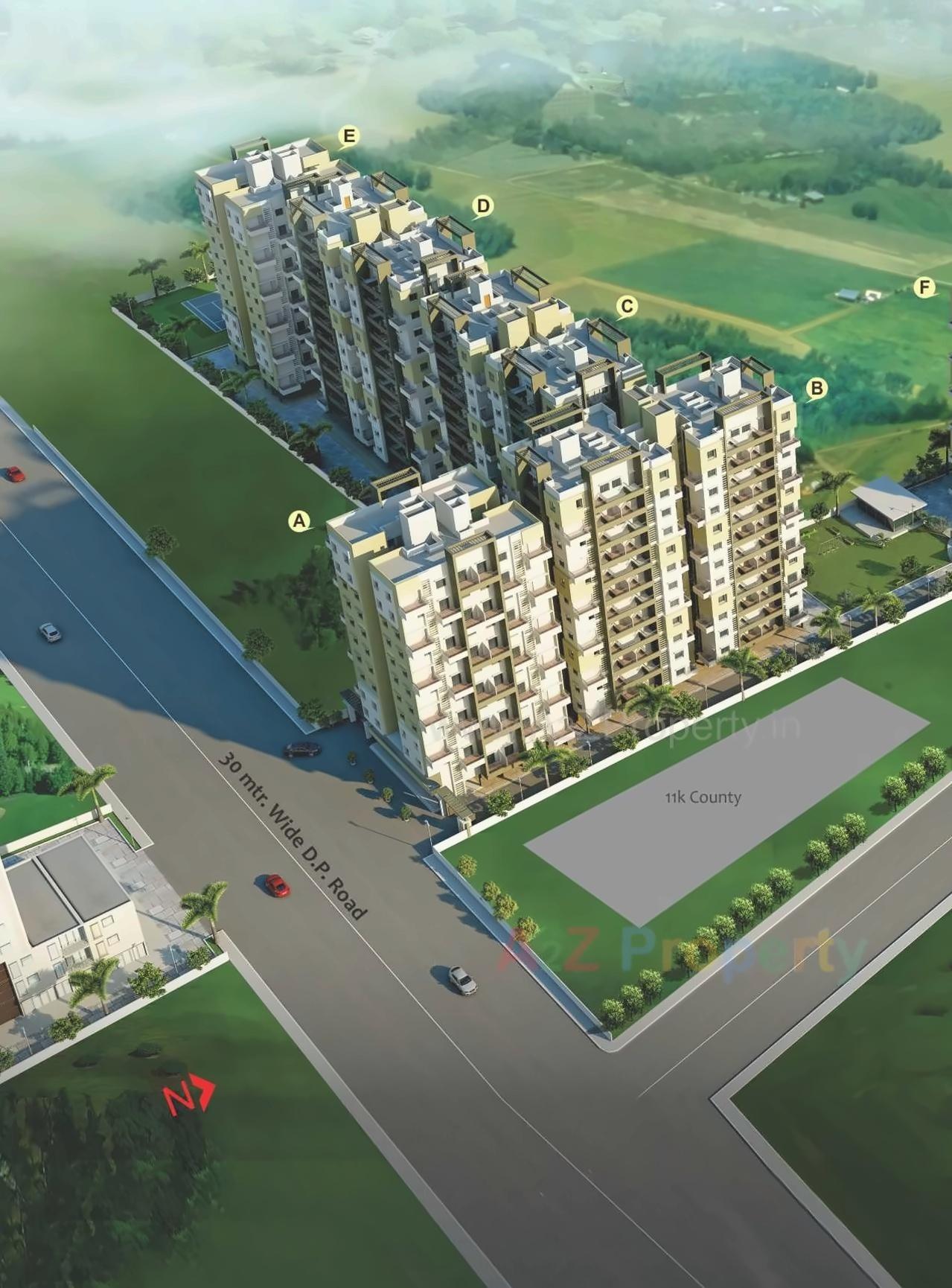 3D Elevation of real estate project Balaji Vishwa located at Pune-m-corp, Pune, Maharashtra