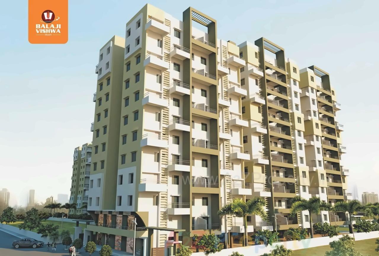 3D Elevation of real estate project Balaji Vishwa located at Pune-m-corp, Pune, Maharashtra