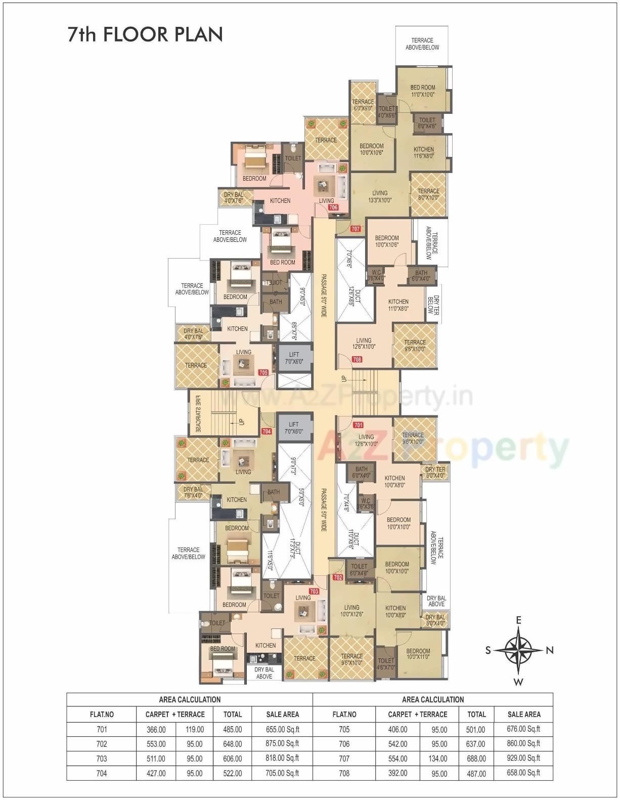 Layout of real estate project Balaji Vishwa located at Narhe, Pune, Maharashtra