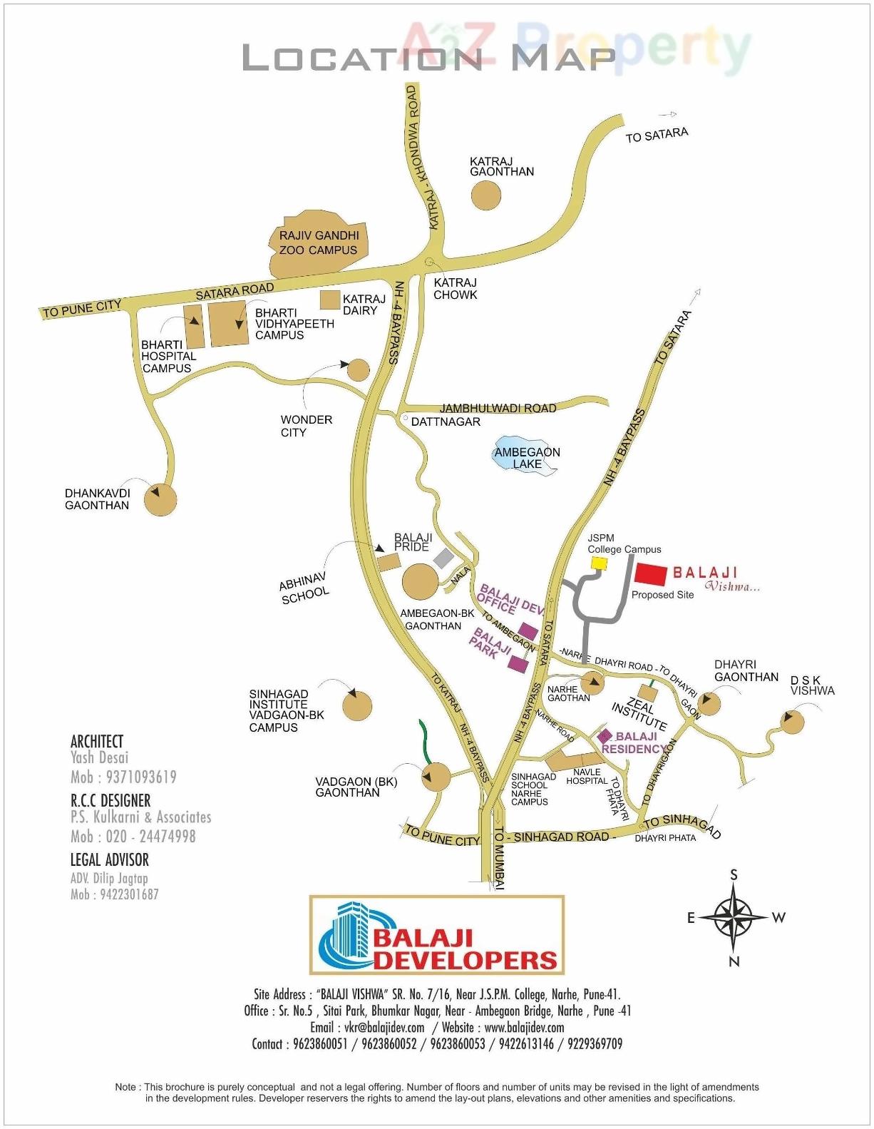  of real estate project Balaji Vishwa located at Narhe, Pune, Maharashtra