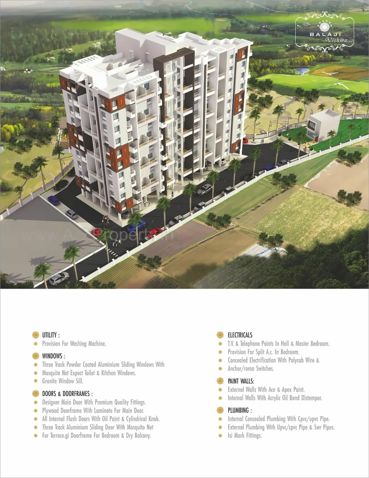 3D Elevation of real estate project Balaji Vishwa located at Narhe, Pune, Maharashtra