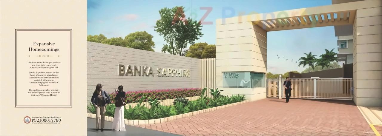 3D Elevation of real estate project Banka Sapphire located at Pisoli, Pune, Maharashtra