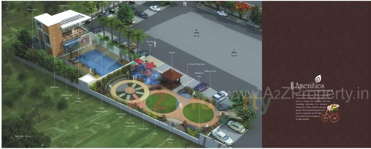 Layout of real estate project Barsana Dham located at Kondhwa-bk, Pune, Maharashtra