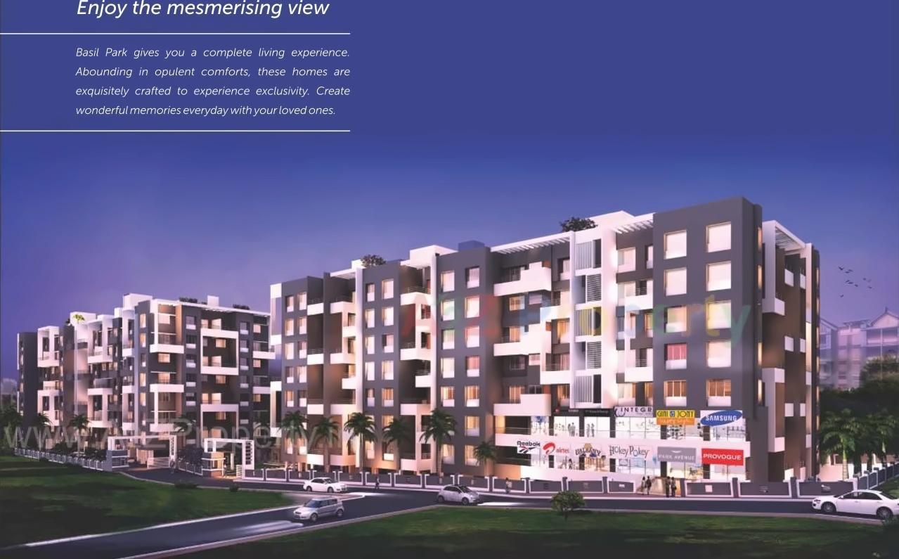 3D Elevation of real estate project Basil Park C located at Bhosari, Pune, Maharashtra