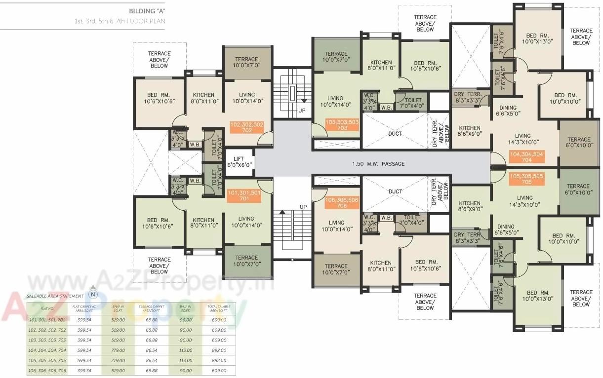 Layout of real estate project Basil Park C located at Bhosari, Pune, Maharashtra