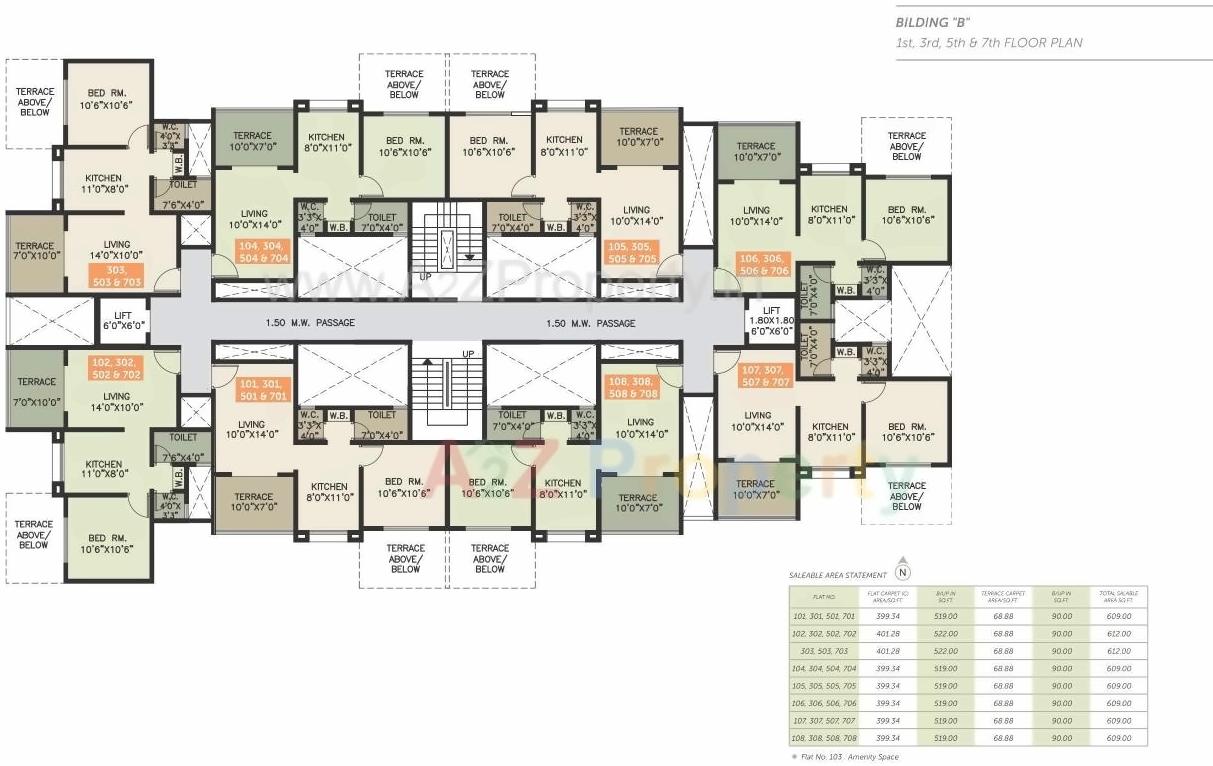 Layout of real estate project Basil Park C located at Bhosari, Pune, Maharashtra