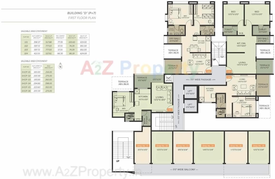 Layout of real estate project Basil Park C located at Bhosari, Pune, Maharashtra
