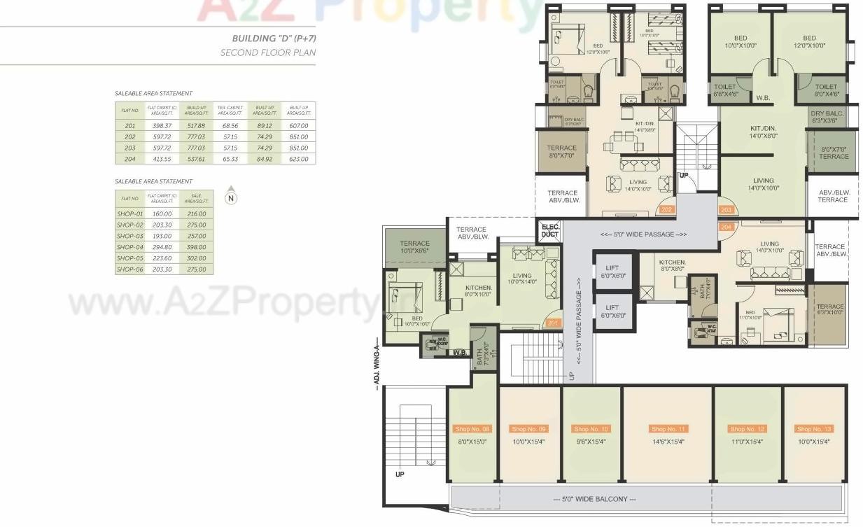Layout of real estate project Basil Park C located at Bhosari, Pune, Maharashtra
