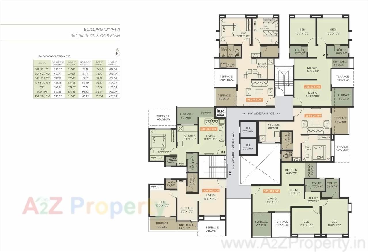 Layout of real estate project Basil Park C located at Bhosari, Pune, Maharashtra