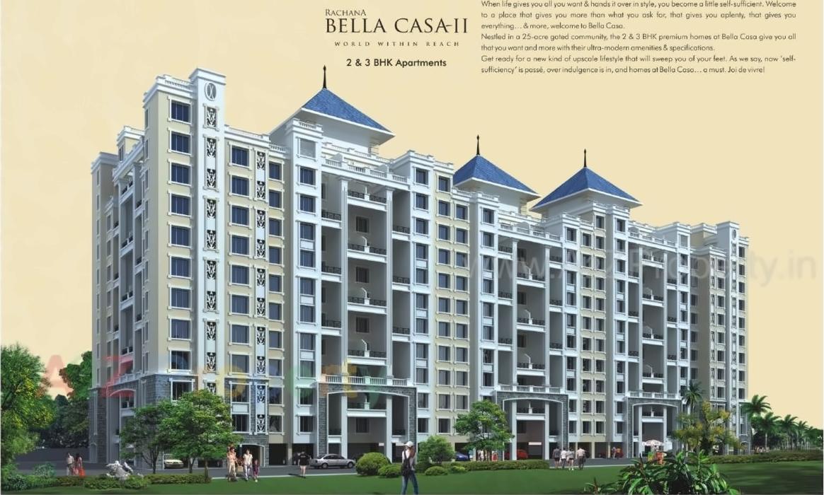 3D Elevation of real estate project Bellacasa located at Sus, Pune, Maharashtra