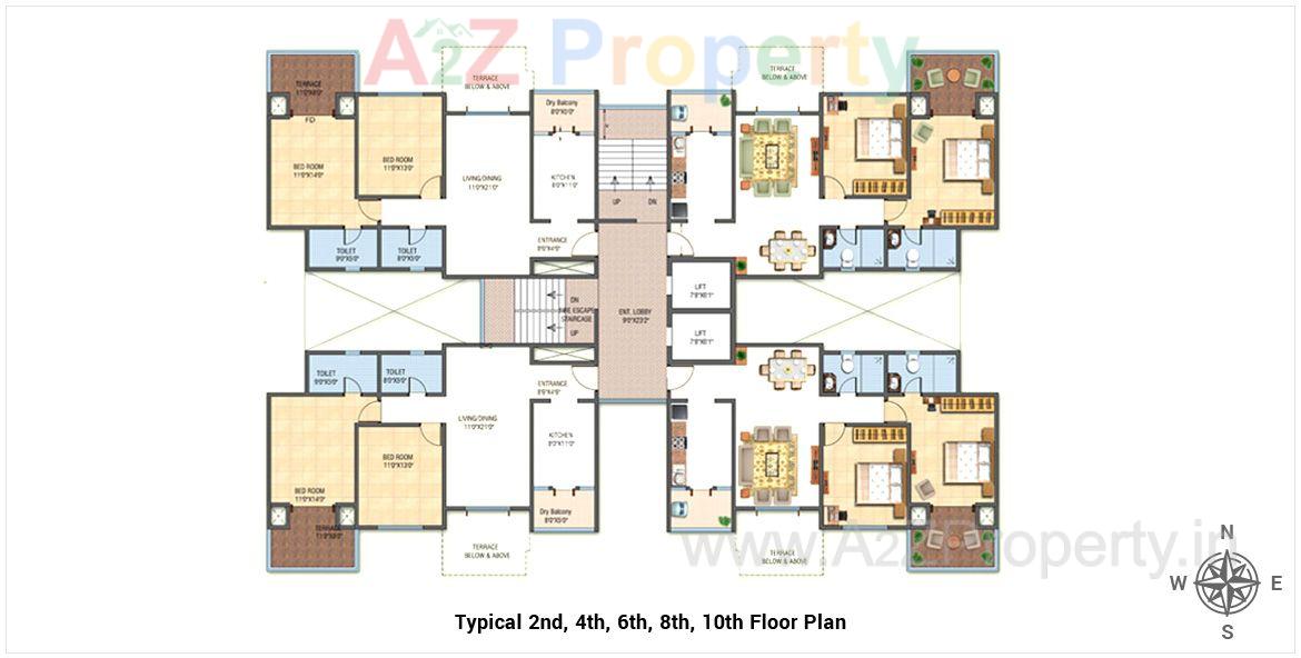 Beverlyhills Floorplan2 of real estate project Beverly Hills located at Hinjavadi-ct, Pune, Maharashtra