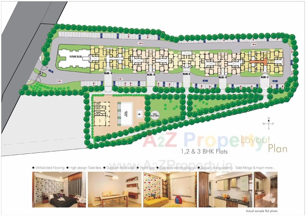 Layout of real estate project Beverly Hills located at Hinjavadi-ct, Pune, Maharashtra