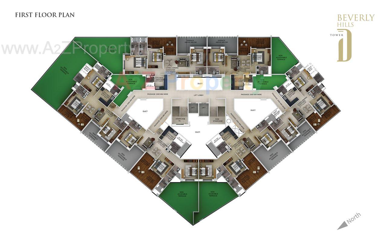 Beverly Hill Floor Plan 01 of real estate project Beverly Hills located at Baner, Pune, Maharashtra