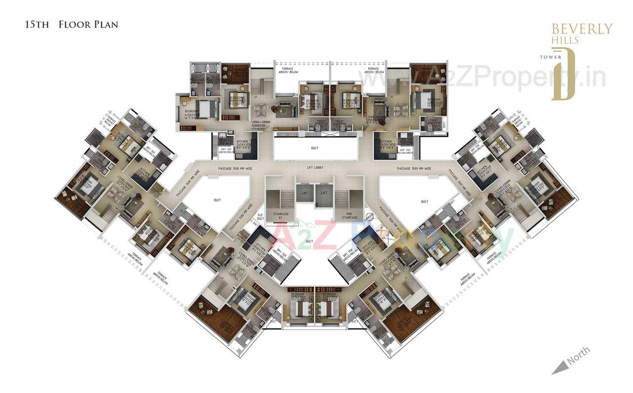 Beverly Hill Floor Plan 06 of real estate project Beverly Hills located at Baner, Pune, Maharashtra