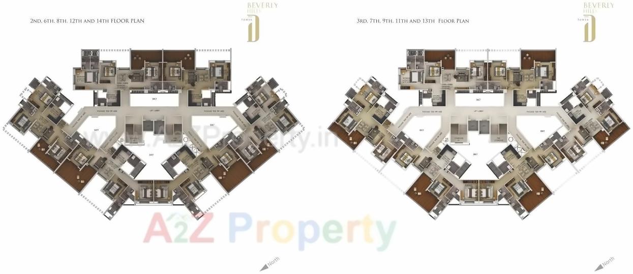 Layout of real estate project Beverly Hills located at Baner, Pune, Maharashtra