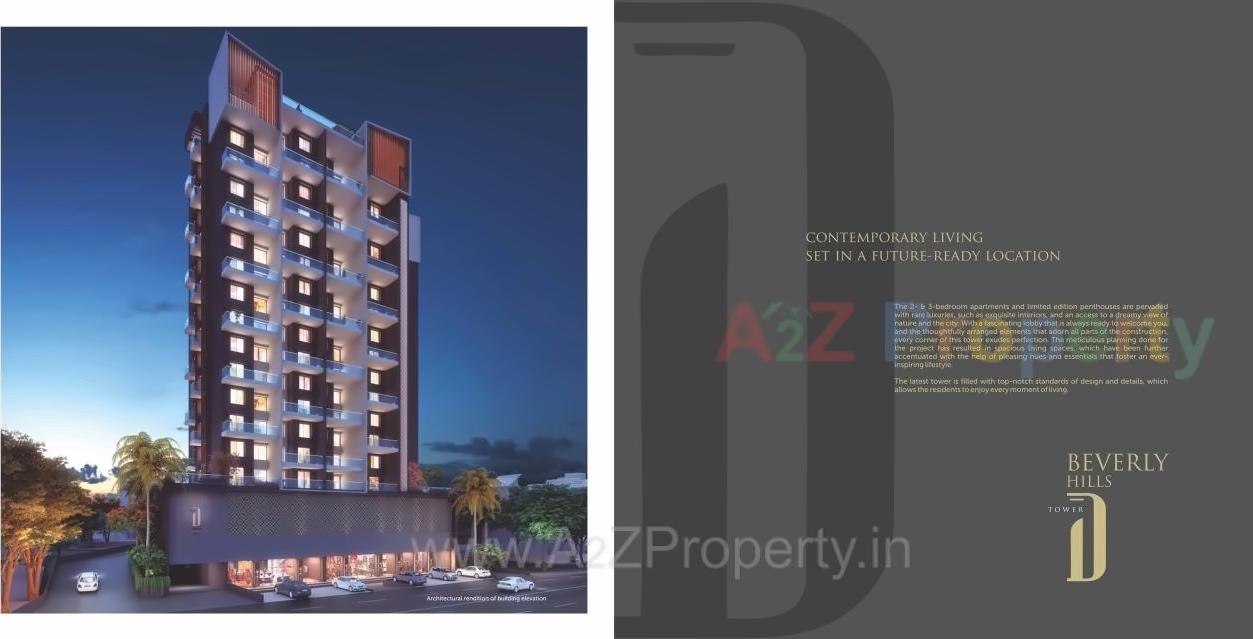 3D Elevation of real estate project Beverly Hills located at Baner, Pune, Maharashtra