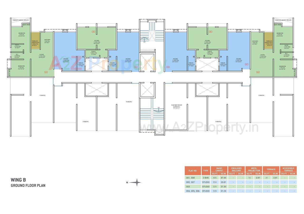 Bhagyasthan Floor Plan Ground 1 of real estate project Bhagyasthan located at Talegaon-dabhade-m-cl, Pune, Maharashtra